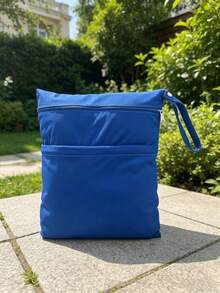 1个装防水干湿两用袋，双口袋设计，可重复使用尿布袋和旅行收纳袋 - 彩色 - 查看 27