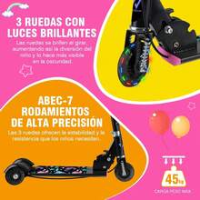 Kick Scooters, Foot Scooters - Black + Knee Pads - View 7