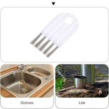 1 pieza Cepillo de limpieza multifuncional para teclado de computadora, cepillo de limpieza para ranuras de automóvil, herramienta de limpieza para baños, oficinas y hogar, adecuado para azulejos, rieles de ventanas, fregaderos de cocina, baños, puertas corredizas y grietas estrechas en rincones de difícil acceso, regalo perfecto para Pascua, Ramadán, Día del Trabajo, Día de la Madre, Día del Padre y diversas festividades - A - Ver 11