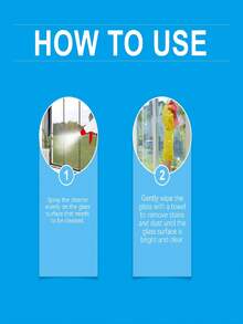 Glass Foam Cleaner, Household Glass Window Mirror Door Grease Fingerprint Remover - 液體 - 查看 3