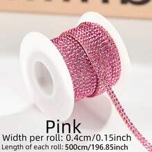 1pc 5m Shiny Self-Adhesive Car Decorative Strip, Rhinestone Car Dashboard Line Decal Sticker, DIY Sparkling Car Interior Decor Sticker, Suitable For Women And Girls, Car Exterior Decoration Accessory - A - View 12