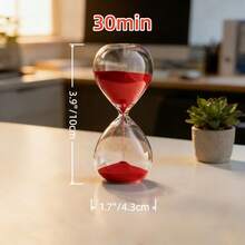 Temporizador de 5/30 minutos, decoración de reloj de arena creativo, ornamento de cuenta regresiva para escritorio, apto para escritorio, cocina, oficina - reloj de arena - Ver 8