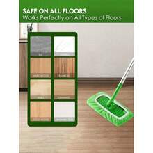 Super Absorbent Reusable Mop Pad - Polyester Dry & Wet Dual-Use Floor Cleaning Cloth, Easy To Replace Mop Pad, Suitable For Home Floor Care, Universal Connector Pad, Reusable Dusting And Deep Cleaning Mop Pad - Nhiều màu - Xem 5