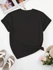 Women T-Shirts - Black - View 2