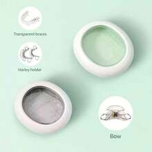 1 pieza Estuche transparente para retenedor - Caja de almacenamiento Invisalign transpirable con almohadilla de silicona antideslizante, incluye gancho de extracción + cepillo de limpieza, portátil y fácil de limpiar para retenedor ortodóntico (varios colores disponibles) - Multicolor - Ver 2