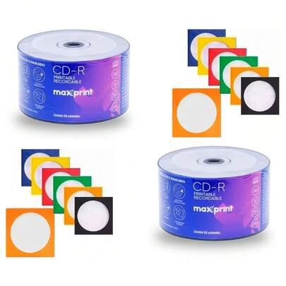 Cd-r Maxprint Printable De 52x 10 Unidades C/ Envelope Grava jogo