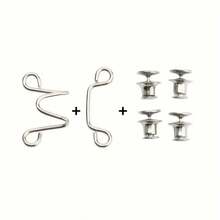 6pcs Adjustable Jeans Buckle Set, Convenient And Quick Storage, Seamless Metal Belt Clip, Suitable For Women'S Pants, Fast Buckle Tight Design, Multi-Functional Silvery Gray Buckle Set - Advanced Fixing Buckle - View 9
