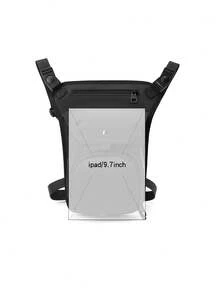 Men's Fashion Casual Waist & Leg Bag - Black - View 3