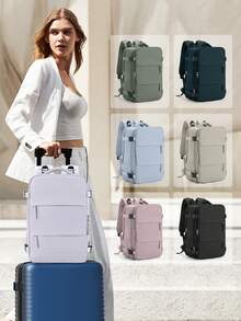 40x20x25cm Mochila de viaje pequeña aprobada por Ryanair - Mochila de mano/Mochila de avión/Mochila de viaje, Cumple con los requisitos de tamaño de cabina de Ryanair, Adecuada para viajes cortos, Cabe fácilmente debajo del asiento, Nueva mochila de viaje portátil, Bolsa de equipaje unisex - Multicolor - Ver 7