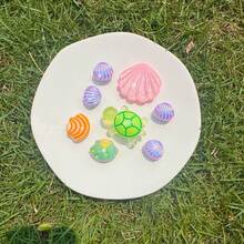 14pcs Shell, Turtle, Flower Shoe Decorations, Removable Accessories For Garden Shoes, Sandals, Holiday Gifts - Multicolor - View 2