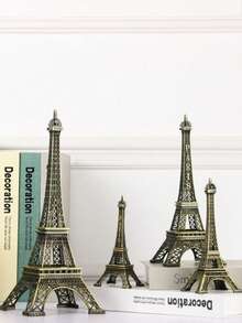 Mô hình tháp Eiffel mạ vàng, đồ trang trí cửa sổ bằng kim loại sáng tạo, thích hợp trang trí nhà cửa và văn phòng, quà tặng sinh nhật, Ngày của Mẹ, Giáng sinh và các dịp khác, nhẹ và dễ mang theo, không phai màu, có các kích thước lớn, trung bình và nhỏ. - Tháp Sắt - Xem 8