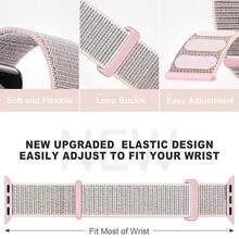 Có 36 kiểu dáng để lựa chọn, dây đeo nylon dạng vòng tương thích với Apple Watch Series 7/8/SE, khóa điều chỉnh được. - Nhiều màu - Xem 4
