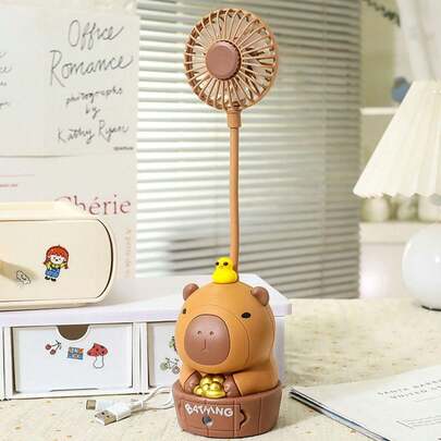 Ventiladory Sacapuntas de Escritorio con Diseño de Capibara