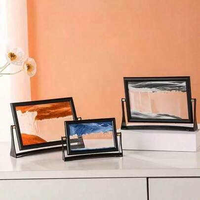 1件装方形3D旋转沙画玩具，感官玩具，深海沙景，流动沙画，动态沙画，节日礼物，趣味减压玩具，圣诞礼物，派对小礼品，节日礼物，课堂奖励，生日礼物，圣诞装饰品