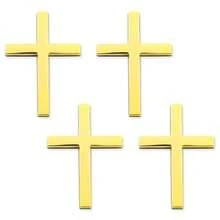 4PCS Ml Cristian   Stickers 2.5*1.8in 3D Esus Crist Auto  Badge Decal Self-Adesive Styling  Decal Ration  Trunk Tailgate Side Fender - 金色4件套 - 查看 7