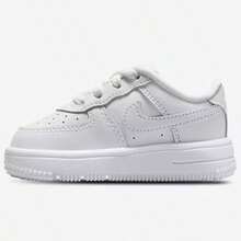 Nike Air Force 1 Low Lace Boys' Toddler White Casual Sneakers IF1674-100 | Court-To-Street Style, Iconic Silhouette - White - View 2