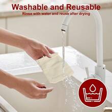 10 Pcs 3x4 In Tea Bags, Muslin With Drawstring, Cheese Cloth, Reusable Tea Bags, Cooking, Spice, Cheese Cloths - 10 + 3 X 4 Inch - View 4
