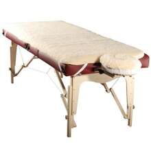 Therapist's Choice Massage Table Fleece Pad set 2 PC Set by "Clinical Health Services Inc." - Beis - Ver 4