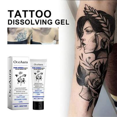 OceAura Tattoo Care Gel, Moisturizing Tattoo Skin Care, Repairing Skin Tattoo, Microblading Aftercare Cream