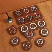 Khay gỗ óc chó đen dùng để trưng bày trang sức, thiết kế đính hạt, phụ kiện trưng bày trang sức thủ công tự làm. - màu nâu - Xem 12