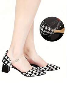 2双可拆卸高跟鞋，带踝带，防止鞋带松开滑落；透明免钉女式鞋带。 - 查看 4