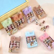 Top Selling 9+1 Mini And Paper Tape Set, Student Girl's Account, DY Sticker Reward, Small Gift, Back To School Season Gift - Multicolor - View 4