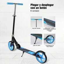 Kick Scooters, Foot Scooters - Blue - View 3