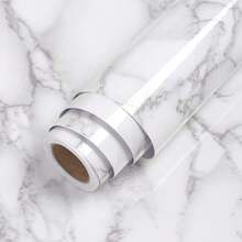 1片自粘大理石纹墙纸，防水墙贴，适用于家具翻新、厨房、浴室墙面和台面装饰、房间装饰、家居装饰、墙面艺术、卧室、客厅 - 大花白 - 查看 13