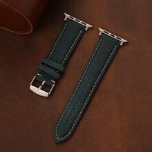 Vintage Crazy Horse Leather Watch Band Compatible With Apple Watch Series 1-11 Ultra SE 38-49mm, Suitable For Women And Men, Genuine Leather Strap - Mouldless - View 24