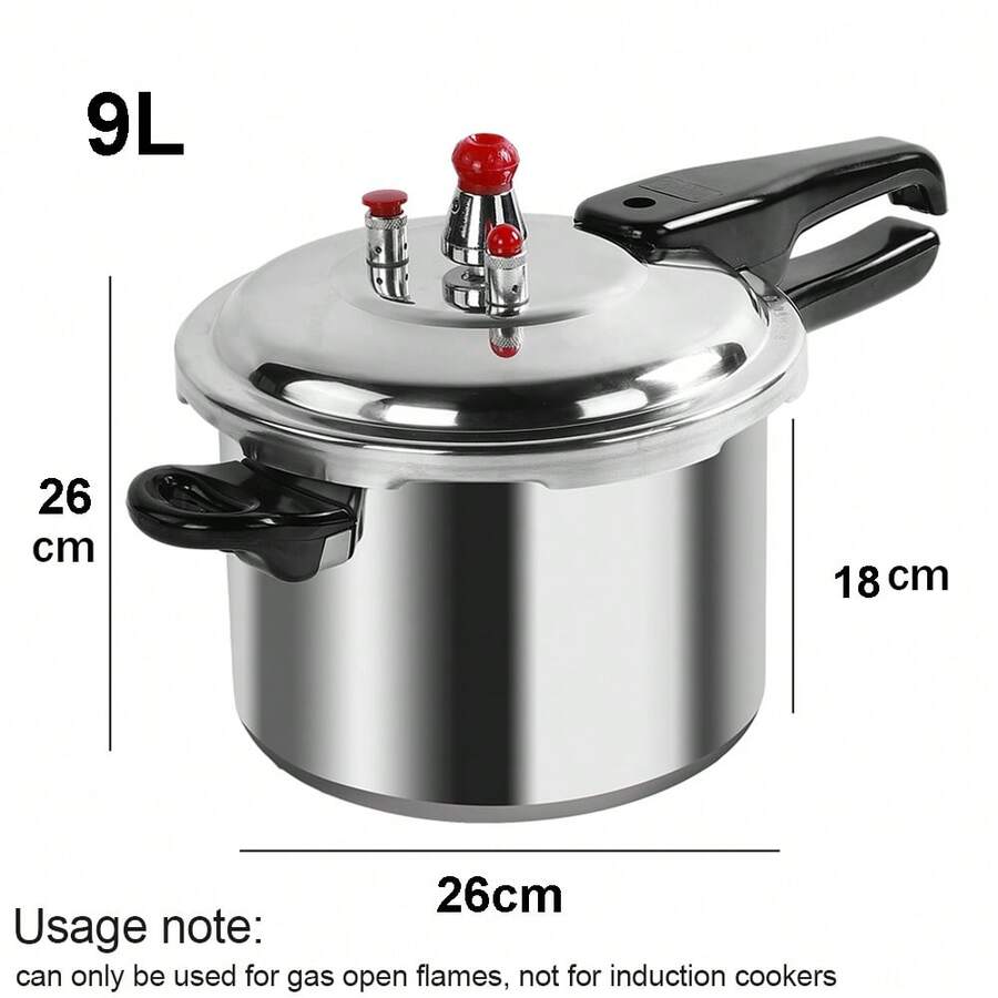 4/7/9L Home Catering Aluminium Pressure Cooker Dual Handle Cookware UK - View 1