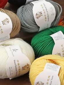 2pcs Medium Thick Knitting Yarn, Knitted Yarn For Handmade Scarf, Sweater, DIY Knitting Needles, Medium Thick Yarn - A - View 4