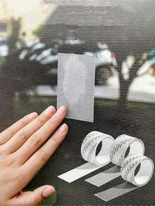 2pcs Stop Mosquitoes & Clogs - 5M Multi-Purpose Window Screen Repair Mesh, Self-Adhesive Anti-Fur & Anti-Insect Patch, Heavy Duty Screen Fix For Summer, Windows, Balconies And RVs - A - View 5