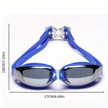 Gafas de natación transparentes antivaho ajustables para adultos, con correa ajustable rápidamente, gafas de natación para hombres y mujeres, ajuste cómodo para entrenamiento y recreación - Multicolor - Ver 5