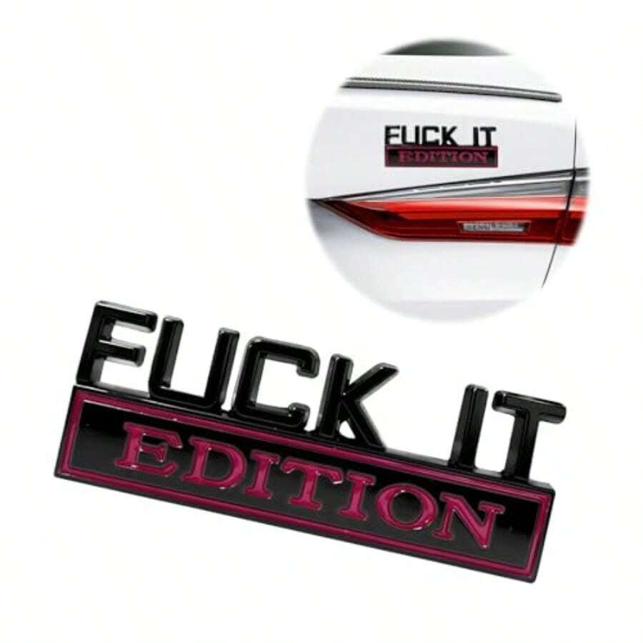 It Edition   Car 3D Cool Badge Sticker Auto Fender Bumper Decal Ml  Decal Exter Veicle R Replacement  Front Ood Trunk  Ow Black Rose - Black Rose - View 1