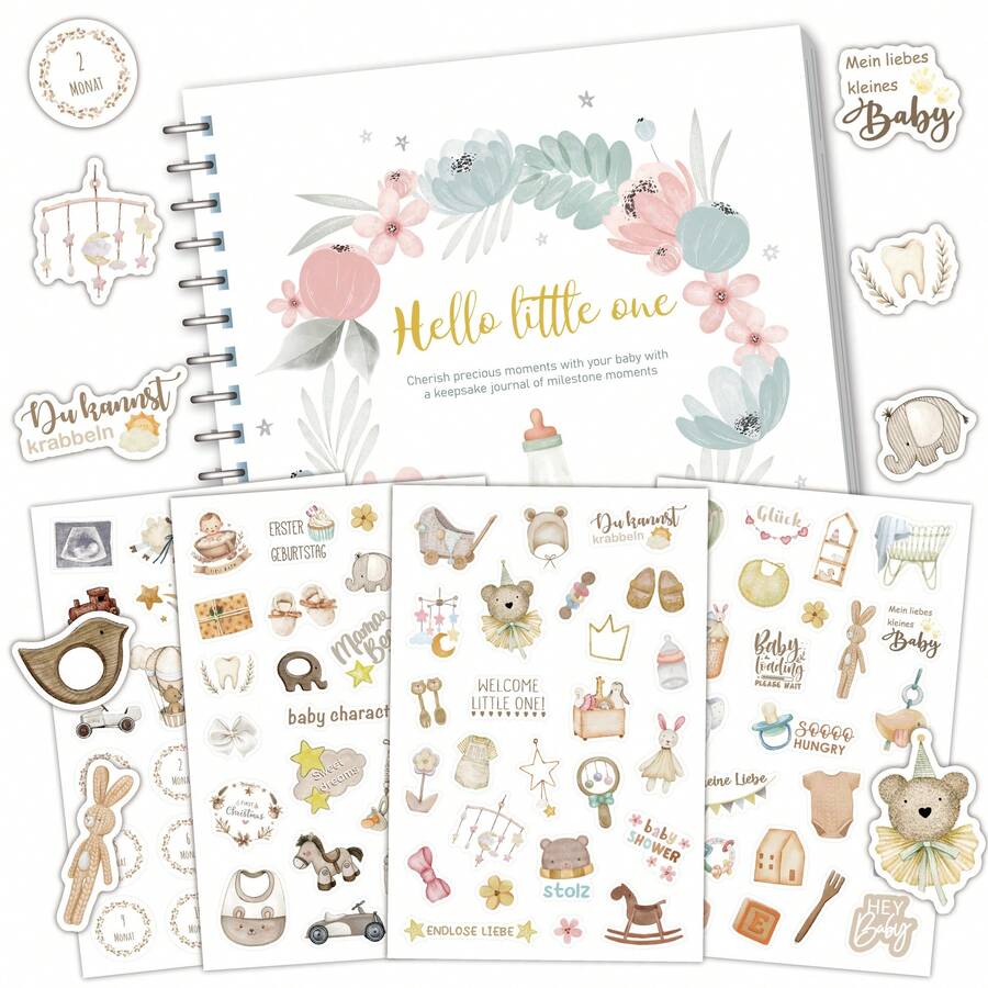 217pcs/8sheets Mother Theme Sticker Set For Beginners, Suitable For Memory Book, Scrapbook, Diary And Project Planning, Gift For Mother Or Wife, Record Moments Of Growth, Cute Neutral-Colored Stickers Scrapbook Supplies Scrapbooking