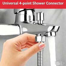 简易淋浴喷头浴室淋浴套装，壁挂式恒温淋浴系统带增压淋浴喷头 - B - 查看 2