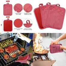 Potholders - Red Plant Pot Stands - View 1