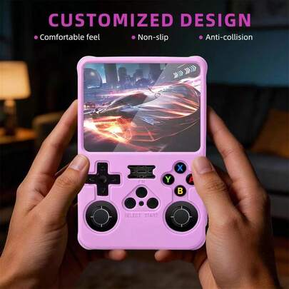 Nuevo estuche protector para la consola de juegos portátil R36S. Estuche protector de silicona a prueba de polvo para la consola de juegos, con protección contra golpes y polvo. Diseño perfecto, agarre mejorado. Regalo ideal para fiestas o cumpleaños.