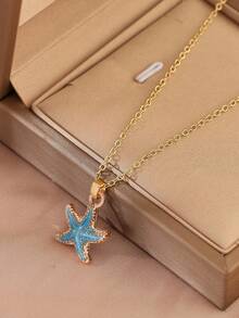 1 chiếc vòng cổ mặt dây chuyền hình trăng lưỡi liềm và ngôi sao thời trang cho Halloween, vòng cổ choker mặt dây chuyền hình thánh giá tối giản sang trọng dành cho cả nam và nữ, quà tặng gia đình, quà sinh nhật, phụ kiện mùa hè. - Bạc - Xem 3