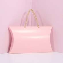 10 hộp quà hình gối có tay cầm, hộp đựng đồ lót, khăn quàng cổ sáng tạo, quà tặng đám cưới, quà tặng tiệc tùng, hộp đóng gói bán lẻ cho doanh nghiệp nhỏ. - Xem 9