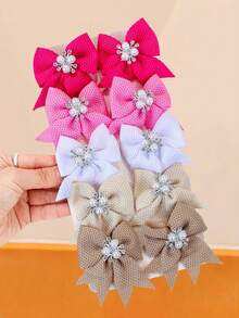185/6 peças/Conjunto Acessórios de Cabelo Fofos com Borboleta e Hortênsia, Coleção de Borboletas, Flores, Laços Estampados e Outros Elementos Adoráveis, Presilhas de Cabelo, Mais Vários Elásticos de Cabelo de Alta Elasticidade - Adequado para Meninas e Mulheres, Atende às Necessidades de Estilo para Escola Diária, Festa e Outras Ocasiões - Distribuído Aleatoriamente, Presilhas de Garra - Multicolorido - Visão 8