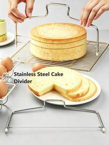 Stainless Steel Cake Slicer And Cutter - Replaceable Wire, Professional 2-Line Cake Cutting Tool For Evenly Layered Cakes, Home Kitchen Baking Tool - View 11