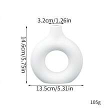1 chiếc bình hoa trang nhã, hộp đựng hoa bằng nhựa, bình tròn trang trí hình bánh donut, trang trí phòng, phụ kiện trang trí đám cưới, thích hợp cho nhà cửa, văn phòng, tiệc tùng, sinh nhật, quà cưới, trang trí nhà, bình hoa, trang trí bàn. - Nhiều màu - Xem 7