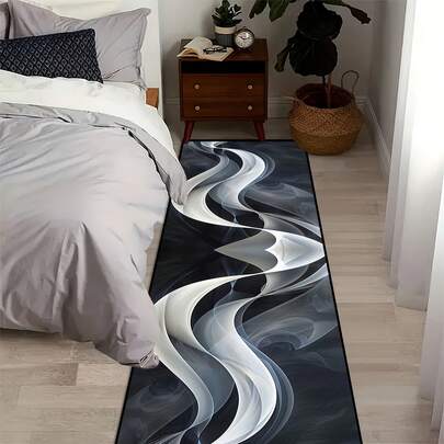 1pc Multi-Color Noble Background Pattern Long Carpet Series Soft Thickened, Cushioning And Non-Slip, Washable Indoor Entrance Rug, Bedroom Bedside Floor Mat, Kitchen Floor Mat, Corridor Carpet, Bathroom Carpet, Runner's Carpet For Hallway, Living Room, Kitchen, Laundry Room, Bathroom