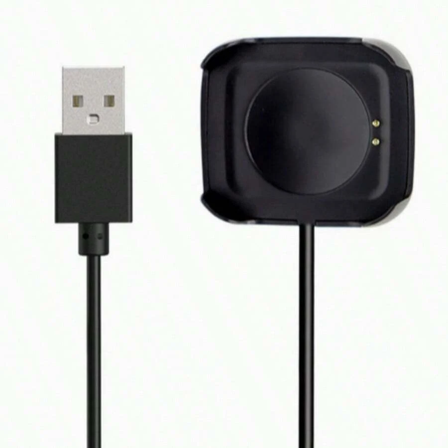 1个智能手表磁吸充电器、智能手表充电线、USB充电适配器，适用于HW22智能手表快速充电 - 黑色 - 查看 1