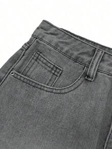 2026 Autumn Y2K Style Women's Mid-Low Waist Sexy Mini Denim Skirt Casual Summer - 灰色 - 查看 9