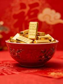 100件迷你金條與金錠裝飾飾品，聖帕特里克節DIY手工小金錠，適合成人派對贈品、女性禮物、房間裝飾、母親節禮物、成年女、母親禮物、教師節禮物、畢業禮物 - 多色 - 查看 8