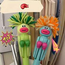 机器人拳击笔，可爱卡通互动减压笔，小学生减压圆珠笔，中性笔，趣味礼物 - 機器人拳擊筆 - 查看 9