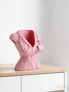 1pc Creative Nurse Uniform Pen Holder, Sculpture Decor For Female Medical Professionals And Fashion Enthusiasts - View 5