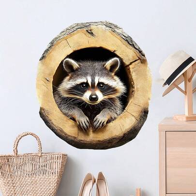 Hình dán tường 3D hình gấu trúc sống động như thật, có thể tháo rời, không dính, không gây hư hại, phù hợp cho nhà thuê, chống thấm nước, chống ẩm, trang trí tường phòng khách và lối vào.